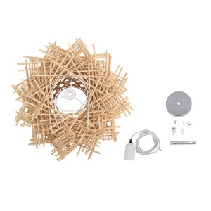 glo-01729-01729_10 GLOBOSTAR® MINORCA 01729 BOHO ΚΡΕΜΑΣΤΟ ΦΩΤΙΣΤΙΚΟ ΑΝΑΡΤΗΣΗ ΜΟΝΟΦΩΤΟ 1 X E27 IP20 ΜΠΕΖ ΞΥΛΟ 
