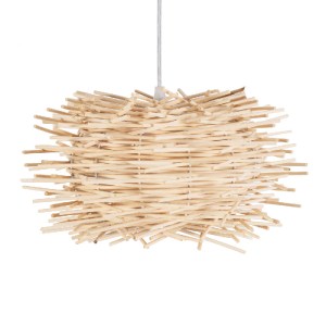 glo-01729-01729_4 GLOBOSTAR® MINORCA 01729 BOHO ΚΡΕΜΑΣΤΟ ΦΩΤΙΣΤΙΚΟ ΑΝΑΡΤΗΣΗ ΜΟΝΟΦΩΤΟ 1 X E27 IP20 ΜΠΕΖ ΞΥΛΟ 