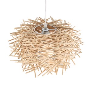 glo-01729-01729_6 GLOBOSTAR® MINORCA 01729 BOHO ΚΡΕΜΑΣΤΟ ΦΩΤΙΣΤΙΚΟ ΑΝΑΡΤΗΣΗ ΜΟΝΟΦΩΤΟ 1 X E27 IP20 ΜΠΕΖ ΞΥΛΟ 
