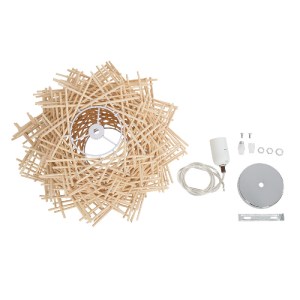glo-01730-01730_10 GLOBOSTAR® MINORCA 01730 BOHO ΚΡΕΜΑΣΤΟ ΦΩΤΙΣΤΙΚΟ ΑΝΑΡΤΗΣΗ ΜΟΝΟΦΩΤΟ 1 X E27 IP20 ΜΠΕΖ ΞΥΛΟ 