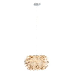 glo-01730-01730_3 GLOBOSTAR® MINORCA 01730 BOHO ΚΡΕΜΑΣΤΟ ΦΩΤΙΣΤΙΚΟ ΑΝΑΡΤΗΣΗ ΜΟΝΟΦΩΤΟ 1 X E27 IP20 ΜΠΕΖ ΞΥΛΟ 