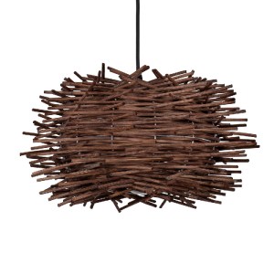 glo-01732-01732_0 GLOBOSTAR® MINORCA 01732 BOHO ΚΡΕΜΑΣΤΟ ΦΩΤΙΣΤΙΚΟ ΑΝΑΡΤΗΣΗ ΜΟΝΟΦΩΤΟ 1 X E27 IP20 ΚΑΦΕ ΞΥΛΟ 