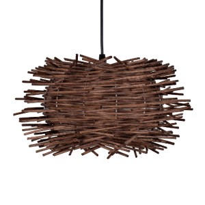 glo-01732-01732_4 GLOBOSTAR® MINORCA 01732 BOHO ΚΡΕΜΑΣΤΟ ΦΩΤΙΣΤΙΚΟ ΑΝΑΡΤΗΣΗ ΜΟΝΟΦΩΤΟ 1 X E27 IP20 ΚΑΦΕ ΞΥΛΟ 