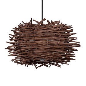 glo-01732-01732_5 GLOBOSTAR® MINORCA 01732 BOHO ΚΡΕΜΑΣΤΟ ΦΩΤΙΣΤΙΚΟ ΑΝΑΡΤΗΣΗ ΜΟΝΟΦΩΤΟ 1 X E27 IP20 ΚΑΦΕ ΞΥΛΟ 
