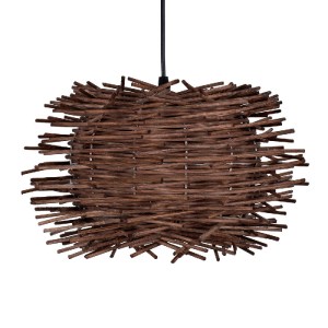 glo-01733-01733_4 GLOBOSTAR® MINORCA 01733 BOHO ΚΡΕΜΑΣΤΟ ΦΩΤΙΣΤΙΚΟ ΑΝΑΡΤΗΣΗ ΜΟΝΟΦΩΤΟ 1 X E27 IP20 ΚΑΦΕ ΞΥΛΟ 