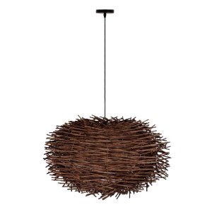 glo-01734-01734_3 GLOBOSTAR® MINORCA 01734 BOHO ΚΡΕΜΑΣΤΟ ΦΩΤΙΣΤΙΚΟ ΑΝΑΡΤΗΣΗ ΜΟΝΟΦΩΤΟ 1 X E27 IP20 ΚΑΦΕ ΞΥΛΟ 