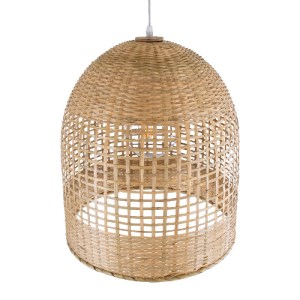 glo-01735-01735_6 GLOBOSTAR® BORA-BORA 01735 BOHO ΚΡΕΜΑΣΤΟ ΦΩΤΙΣΤΙΚΟ ΚΑΜΠΑΝΑ ΜΟΝΟΦΩΤΟ 1 X E27 IP20 ΜΠΕΖ ΞΥΛΟ