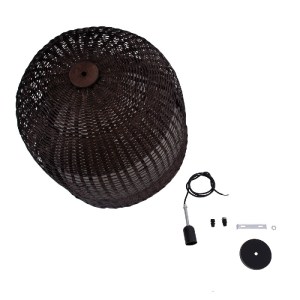 glo-01736-01736_10 GLOBOSTAR® BORA-BORA 01736 BOHO ΚΡΕΜΑΣΤΟ ΦΩΤΙΣΤΙΚΟ ΚΑΜΠΑΝΑ ΜΟΝΟΦΩΤΟ 1 X E27 IP20 ΚΑΦΕ ΞΥΛΟ