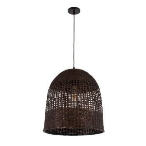 glo-01736-01736_3 GLOBOSTAR® BORA-BORA 01736 BOHO ΚΡΕΜΑΣΤΟ ΦΩΤΙΣΤΙΚΟ ΚΑΜΠΑΝΑ ΜΟΝΟΦΩΤΟ 1 X E27 IP20 ΚΑΦΕ ΞΥΛΟ