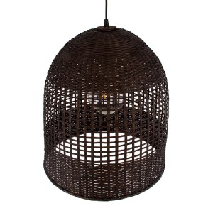 glo-01736-01736_6 GLOBOSTAR® BORA-BORA 01736 BOHO ΚΡΕΜΑΣΤΟ ΦΩΤΙΣΤΙΚΟ ΚΑΜΠΑΝΑ ΜΟΝΟΦΩΤΟ 1 X E27 IP20 ΚΑΦΕ ΞΥΛΟ