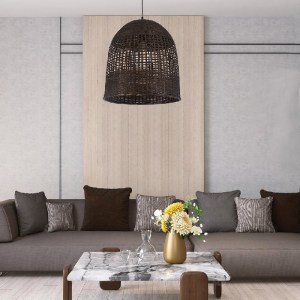 glo-01736-post_157_1 GLOBOSTAR® BORA-BORA 01736 BOHO ΚΡΕΜΑΣΤΟ ΦΩΤΙΣΤΙΚΟ ΚΑΜΠΑΝΑ ΜΟΝΟΦΩΤΟ 1 X E27 IP20 ΚΑΦΕ ΞΥΛΟ
