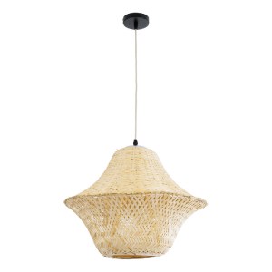 glo-01737-01737_4 GLOBOSTAR® JUNIPER 01737 BOHO ΚΡΕΜΑΣΤΟ ΦΩΤΙΣΤΙΚΟ ΠΛΕΓΜΑ ΜΟΝΟΦΩΤΟ 1 X E27 IP20 ΜΠΕΖ ΞΥΛΟ - 