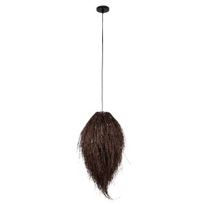 glo-01748-01748_3 GLOBOSTAR® ARCHIPELAGO 01748 BOHO ΚΡΕΜΑΣΤΟ ΦΩΤΙΣΤΙΚΟ ΠΛΕΓΜΑ ΜΟΝΟΦΩΤΟ 1 X E27 IP20 ΚΑΦΕ ΞΥΛ