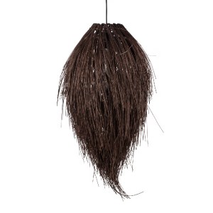 glo-01748-01748_4 GLOBOSTAR® ARCHIPELAGO 01748 BOHO ΚΡΕΜΑΣΤΟ ΦΩΤΙΣΤΙΚΟ ΠΛΕΓΜΑ ΜΟΝΟΦΩΤΟ 1 X E27 IP20 ΚΑΦΕ ΞΥΛ