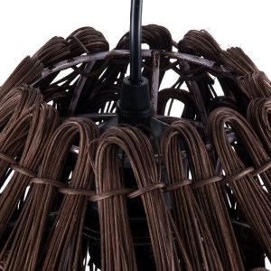 glo-01748-01748_7 GLOBOSTAR® ARCHIPELAGO 01748 BOHO ΚΡΕΜΑΣΤΟ ΦΩΤΙΣΤΙΚΟ ΠΛΕΓΜΑ ΜΟΝΟΦΩΤΟ 1 X E27 IP20 ΚΑΦΕ ΞΥΛ