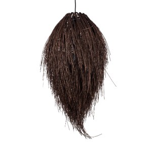 glo-01748-40622c_01748_0 GLOBOSTAR® ARCHIPELAGO 01748 BOHO ΚΡΕΜΑΣΤΟ ΦΩΤΙΣΤΙΚΟ ΠΛΕΓΜΑ ΜΟΝΟΦΩΤΟ 1 X E27 IP20 ΚΑΦΕ ΞΥΛ