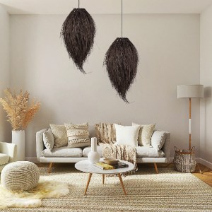 glo-01748-post_47 GLOBOSTAR® ARCHIPELAGO 01748 BOHO ΚΡΕΜΑΣΤΟ ΦΩΤΙΣΤΙΚΟ ΠΛΕΓΜΑ ΜΟΝΟΦΩΤΟ 1 X E27 IP20 ΚΑΦΕ ΞΥΛ