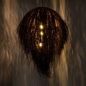glo-01750-01750_2 GLOBOSTAR® ARCHIPELAGO 01750 BOHO ΚΡΕΜΑΣΤΟ ΦΩΤΙΣΤΙΚΟ ΠΛΕΓΜΑ ΜΟΝΟΦΩΤΟ 1 X E27 IP20 ΚΑΦΕ ΞΥΛ