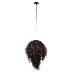 glo-01750-01750_3 GLOBOSTAR® ARCHIPELAGO 01750 BOHO ΚΡΕΜΑΣΤΟ ΦΩΤΙΣΤΙΚΟ ΠΛΕΓΜΑ ΜΟΝΟΦΩΤΟ 1 X E27 IP20 ΚΑΦΕ ΞΥΛ
