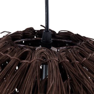 glo-01750-01750_7 GLOBOSTAR® ARCHIPELAGO 01750 BOHO ΚΡΕΜΑΣΤΟ ΦΩΤΙΣΤΙΚΟ ΠΛΕΓΜΑ ΜΟΝΟΦΩΤΟ 1 X E27 IP20 ΚΑΦΕ ΞΥΛ