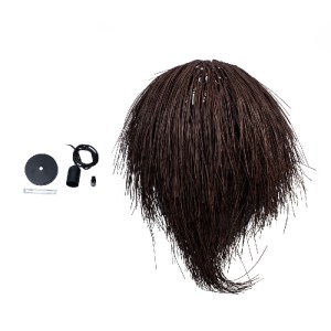 glo-01750-01750_9 GLOBOSTAR® ARCHIPELAGO 01750 BOHO ΚΡΕΜΑΣΤΟ ΦΩΤΙΣΤΙΚΟ ΠΛΕΓΜΑ ΜΟΝΟΦΩΤΟ 1 X E27 IP20 ΚΑΦΕ ΞΥΛ