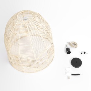 glo-01751-01751_11 GLOBOSTAR® ALOHA 01751 BOHO ΚΡΕΜΑΣΤΟ ΦΩΤΙΣΤΙΚΟ ΚΑΜΠΑΝΑ ΜΟΝΟΦΩΤΟ 1 X E27 IP20 ΜΠΕΖ ΣΧΟΙΝΙ -