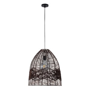glo-01752-01752_3 GLOBOSTAR® ALOHA 01752 BOHO ΚΡΕΜΑΣΤΟ ΦΩΤΙΣΤΙΚΟ ΚΑΜΠΑΝΑ ΜΟΝΟΦΩΤΟ 1 X E27 IP20 ΚΑΦΕ ΣΧΟΙΝΙ -