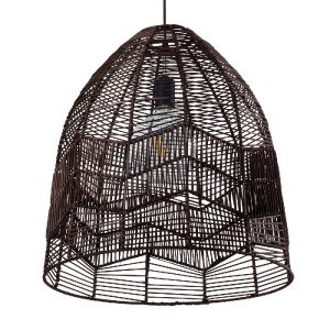 glo-01752-01752_5 GLOBOSTAR® ALOHA 01752 BOHO ΚΡΕΜΑΣΤΟ ΦΩΤΙΣΤΙΚΟ ΚΑΜΠΑΝΑ ΜΟΝΟΦΩΤΟ 1 X E27 IP20 ΚΑΦΕ ΣΧΟΙΝΙ -