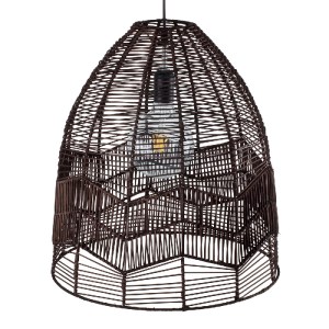 glo-01752-01752_6 GLOBOSTAR® ALOHA 01752 BOHO ΚΡΕΜΑΣΤΟ ΦΩΤΙΣΤΙΚΟ ΚΑΜΠΑΝΑ ΜΟΝΟΦΩΤΟ 1 X E27 IP20 ΚΑΦΕ ΣΧΟΙΝΙ -