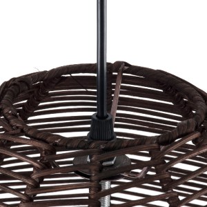 glo-01752-01752_7 GLOBOSTAR® ALOHA 01752 BOHO ΚΡΕΜΑΣΤΟ ΦΩΤΙΣΤΙΚΟ ΚΑΜΠΑΝΑ ΜΟΝΟΦΩΤΟ 1 X E27 IP20 ΚΑΦΕ ΣΧΟΙΝΙ -