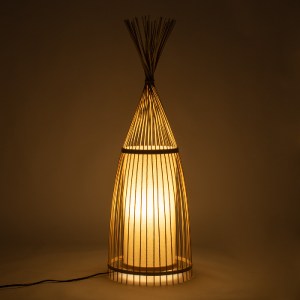 glo-01753-01753_2 GLOBOSTAR® AZORES 01753 BOHO ΕΠΙΔΑΠΕΔΙΟ ΦΩΤΙΣΤΙΚΟ ΜΟΝΟΦΩΤΟ 1 X E27 IP20 ΜΠΕΖ ΞΥΛΟ - Μ30 X 