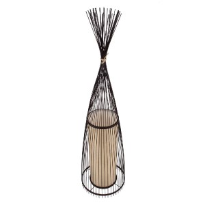 glo-01756-01756_3 GLOBOSTAR® AZORES 01756 BOHO ΕΠΙΔΑΠΕΔΙΟ ΦΩΤΙΣΤΙΚΟ ΜΟΝΟΦΩΤΟ 1 X E27 IP20 ΚΑΦΕ & ΜΠΕΖ ΞΥΛΟ -