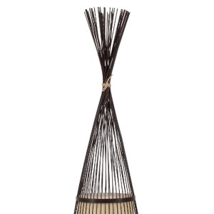 glo-01756-01756_4 GLOBOSTAR® AZORES 01756 BOHO ΕΠΙΔΑΠΕΔΙΟ ΦΩΤΙΣΤΙΚΟ ΜΟΝΟΦΩΤΟ 1 X E27 IP20 ΚΑΦΕ & ΜΠΕΖ ΞΥΛΟ -
