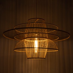 glo-01758-01758_2 GLOBOSTAR® BALI 01758 BOHO ΚΡΕΜΑΣΤΟ ΦΩΤΙΣΤΙΚΟ ΠΛΕΓΜΑ ΜΟΝΟΦΩΤΟ 1 X E27 IP20 ΜΠΕΖ ΞΥΛΟ - Μ10