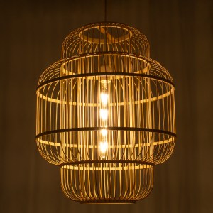 glo-01763-01763_2 GLOBOSTAR® HIBISCUS 01763 BOHO ΚΡΕΜΑΣΤΟ ΦΩΤΙΣΤΙΚΟ ΠΛΕΓΜΑ ΜΟΝΟΦΩΤΟ 1 X E27 IP20 ΜΠΕΖ ΞΥΛΟ -