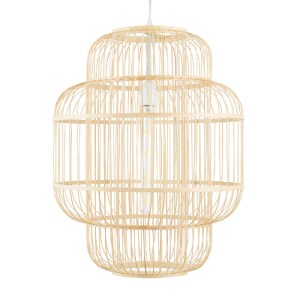 glo-01763-01763_4 GLOBOSTAR® HIBISCUS 01763 BOHO ΚΡΕΜΑΣΤΟ ΦΩΤΙΣΤΙΚΟ ΠΛΕΓΜΑ ΜΟΝΟΦΩΤΟ 1 X E27 IP20 ΜΠΕΖ ΞΥΛΟ -