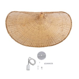 glo-01767-01767_11 GLOBOSTAR® CUBA 01767 BOHO ΚΡΕΜΑΣΤΟ ΦΩΤΙΣΤΙΚΟ ΟΡΟΦΗΣ ΜΕ ΝΤΟΥΙ 1 X E27 AC 220-240V IP20 - Μ