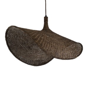 glo-01768-01768_02 GLOBOSTAR® CUBA 01768 BOHO ΚΡΕΜΑΣΤΟ ΦΩΤΙΣΤΙΚΟ ΑΝΑΡΤΗΣΗ ΜΟΝΟΦΩΤΟ 1 X E27 IP20 ΚΑΦΕ ΞΥΛΟ - Μ