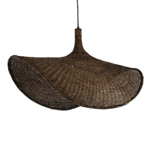 glo-01768-01768_05 GLOBOSTAR® CUBA 01768 BOHO ΚΡΕΜΑΣΤΟ ΦΩΤΙΣΤΙΚΟ ΑΝΑΡΤΗΣΗ ΜΟΝΟΦΩΤΟ 1 X E27 IP20 ΚΑΦΕ ΞΥΛΟ - Μ