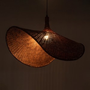 glo-01768-01768_2 GLOBOSTAR® CUBA 01768 BOHO ΚΡΕΜΑΣΤΟ ΦΩΤΙΣΤΙΚΟ ΑΝΑΡΤΗΣΗ ΜΟΝΟΦΩΤΟ 1 X E27 IP20 ΚΑΦΕ ΞΥΛΟ - Μ