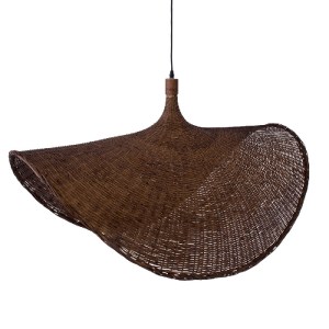 glo-01770-01770_6 GLOBOSTAR® CUBA 01770 BOHO ΚΡΕΜΑΣΤΟ ΦΩΤΙΣΤΙΚΟ ΑΝΑΡΤΗΣΗ ΜΟΝΟΦΩΤΟ 1 X E27 IP20 ΚΑΦΕ ΞΥΛΟ - Μ