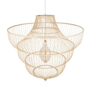 glo-01781-01781_6 GLOBOSTAR® HIBISCUS 01781 BOHO ΚΡΕΜΑΣΤΟ ΦΩΤΙΣΤΙΚΟ ΠΛΕΓΜΑ ΜΟΝΟΦΩΤΟ 1 X E27 IP20 ΜΠΕΖ ΞΥΛΟ -