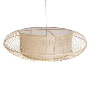 glo-01782-01782_7 GLOBOSTAR® HIBISCUS 01782 BOHO ΚΡΕΜΑΣΤΟ ΦΩΤΙΣΤΙΚΟ ΠΛΕΓΜΑ ΤΡΙΦΩΤΟ 3 X E27 IP20 ΜΠΕΖ ΞΥΛΟ - 