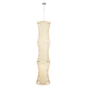 glo-01783-01783_3 GLOBOSTAR® HIBISCUS 01783 BOHO ΚΡΕΜΑΣΤΟ ΦΩΤΙΣΤΙΚΟ ΠΛΕΓΜΑ ΜΟΝΟΦΩΤΟ 1 X E27 IP20 ΜΠΕΖ ΞΥΛΟ -