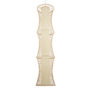 glo-01783-01783_4 GLOBOSTAR® HIBISCUS 01783 BOHO ΚΡΕΜΑΣΤΟ ΦΩΤΙΣΤΙΚΟ ΠΛΕΓΜΑ ΜΟΝΟΦΩΤΟ 1 X E27 IP20 ΜΠΕΖ ΞΥΛΟ -