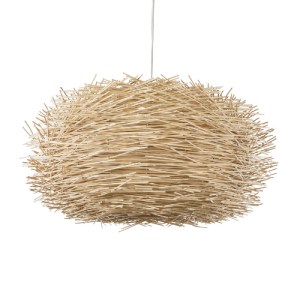 glo-01786-01786_2 GLOBOSTAR® MINORCA 01786 BOHO ΚΡΕΜΑΣΤΟ ΦΩΤΙΣΤΙΚΟ ΠΛΕΓΜΑ ΜΟΝΟΦΩΤΟ 1 X E27 IP20 ΜΠΕΖ ΞΥΛΟ - 