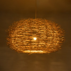glo-01786-01786_3 GLOBOSTAR® MINORCA 01786 BOHO ΚΡΕΜΑΣΤΟ ΦΩΤΙΣΤΙΚΟ ΠΛΕΓΜΑ ΜΟΝΟΦΩΤΟ 1 X E27 IP20 ΜΠΕΖ ΞΥΛΟ - 