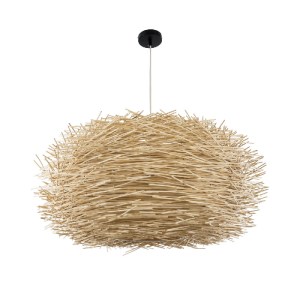 glo-01786-01786_4 GLOBOSTAR® MINORCA 01786 BOHO ΚΡΕΜΑΣΤΟ ΦΩΤΙΣΤΙΚΟ ΠΛΕΓΜΑ ΜΟΝΟΦΩΤΟ 1 X E27 IP20 ΜΠΕΖ ΞΥΛΟ - 