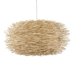 glo-01786-01786_5 GLOBOSTAR® MINORCA 01786 BOHO ΚΡΕΜΑΣΤΟ ΦΩΤΙΣΤΙΚΟ ΠΛΕΓΜΑ ΜΟΝΟΦΩΤΟ 1 X E27 IP20 ΜΠΕΖ ΞΥΛΟ - 