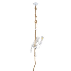 glo-01802-01802_3 GLOBOSTAR® APES 01802 ΜΟΝΤΕΡΝΟ ΚΡΕΜΑΣΤΟ ΦΩΤΙΣΤΙΚΟ ΦΙΓΟΥΡΑ ΜΟΝΟΦΩΤΟ 1 X E27 IP20 ΛΕΥΚΟ ΠΛΑΣ